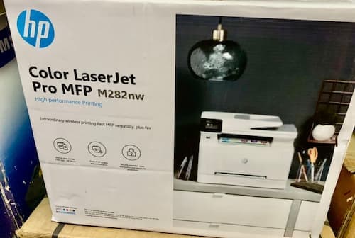 Hp Color laserjet Pro MFP M282nw — Copier Machines at DE-BEST OKIBE, Alaba International Market Lagos Nigeria