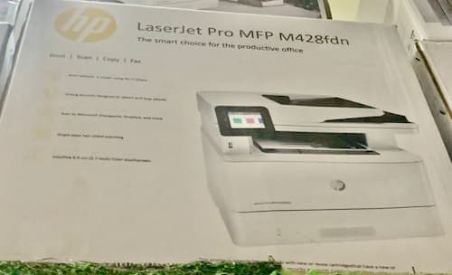 Hp Laserjet Pro MFP M428fdn — Copier Machines at DE-BEST OKIBE, Alaba International Market Lagos Nigeria